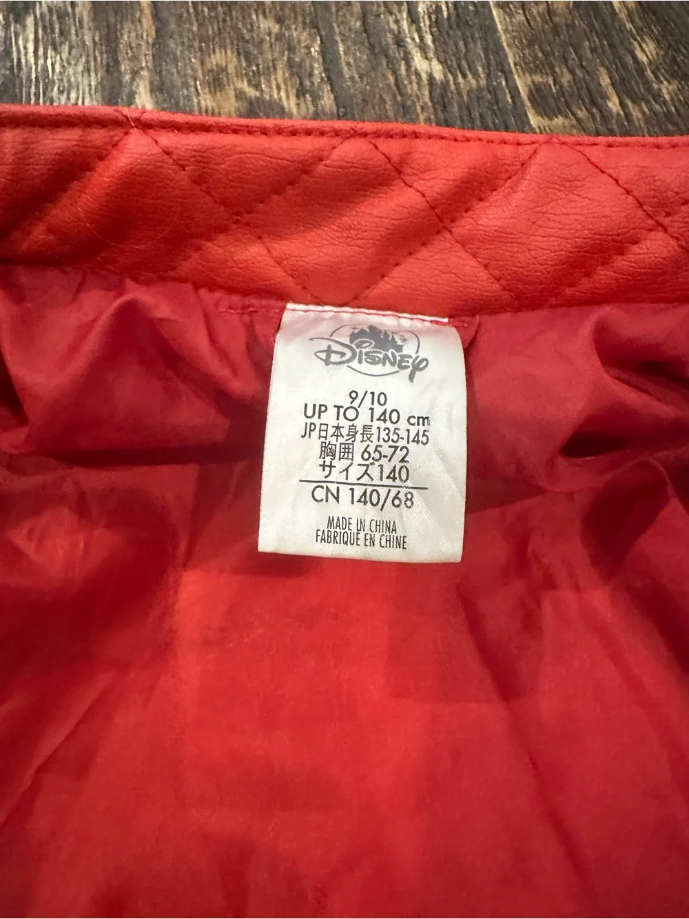 Disney Kids Red and Gray Spider Jacket